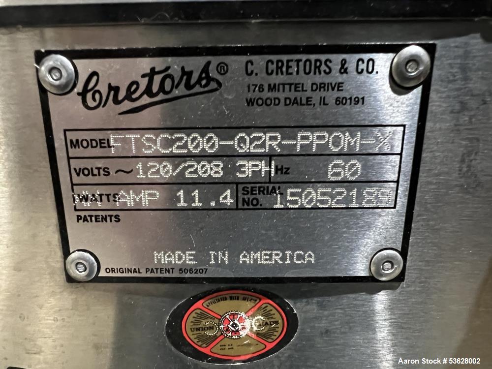 Used Cretors / Flo-Thru Model FTSC200-Q2R-PPOM-X Savory Coater - Stainless Steel Coating Drum - 24" x 82"