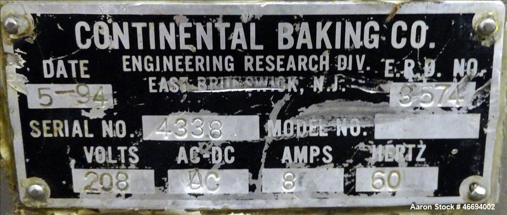 Used Doboy/Continental Baking Single Roll Icing Depositor