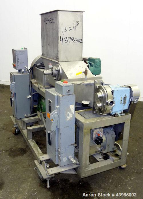 Used Stainless Steel C. Doering & Sons Pumping Feeding System, Model 3PF