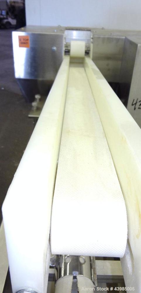 Used Baking Machines Table Top Bagel Divider / Former, Model BM-DF-3000.  304 Stainless steel construction. Approximately 3000 bagels per hour. Scaling range from 1 oz. to 6 oz.  3” Wide x 42” long i...