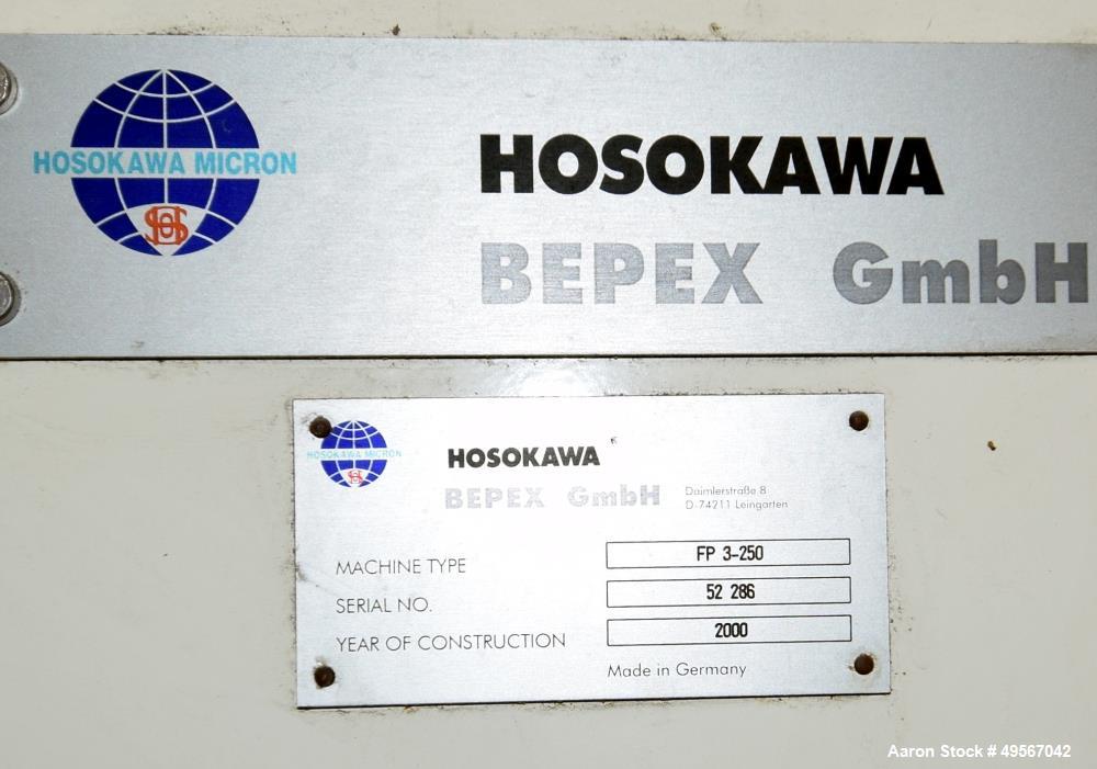 Used Hosokawa Bepex Form Press, Model FP 3-250