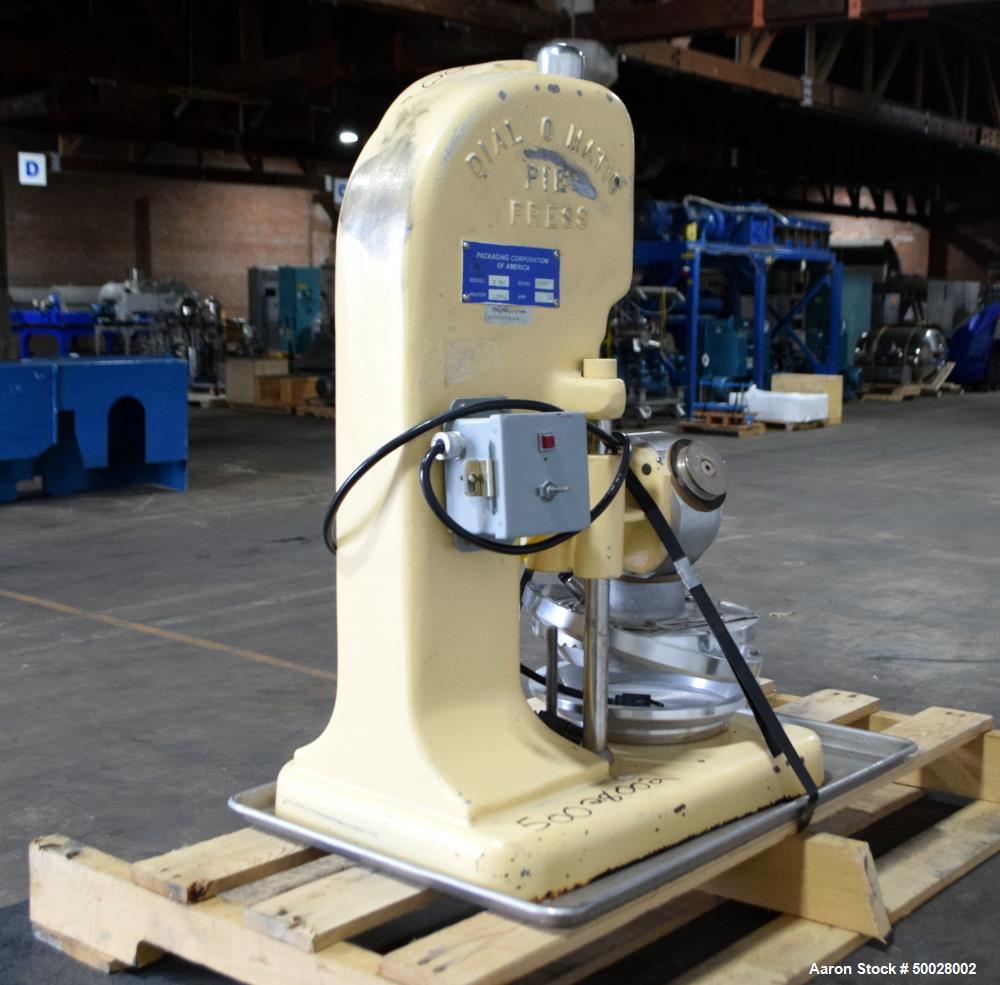 Used Dial-O-Matic Pie Press, Model D 301.