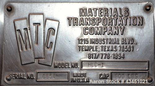 Used MTC Tote Lifter/Dumper, Model HLC-1