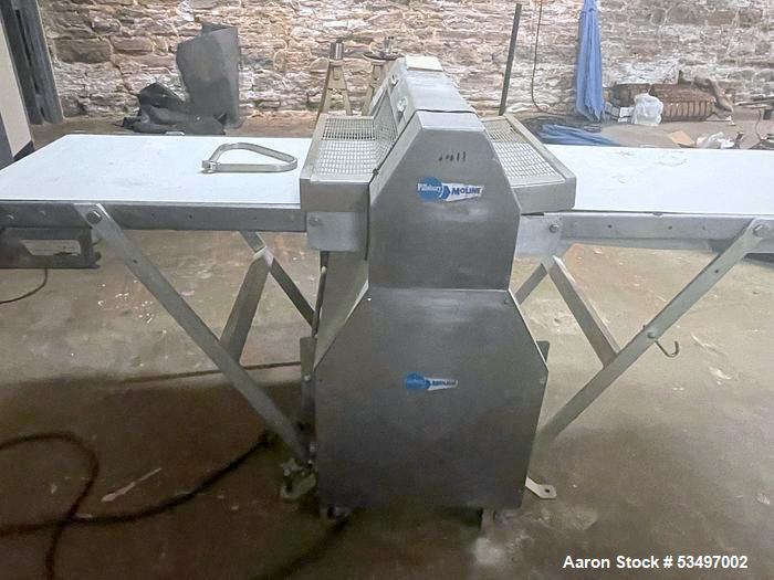 Used Moline 530-C Reversible Sheeter – 24" Belt, 100 ft/min, Stainless Steel Construction