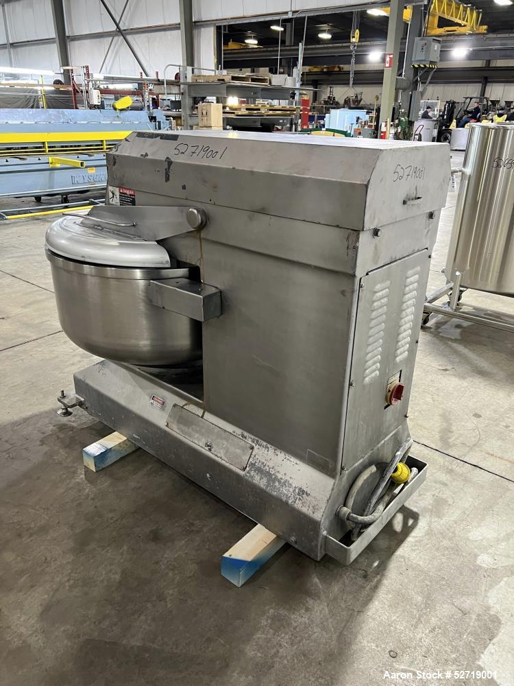Used Stainless Steel Commercial Bakery Model MSM351.6 Spiral Mixer made by Moline