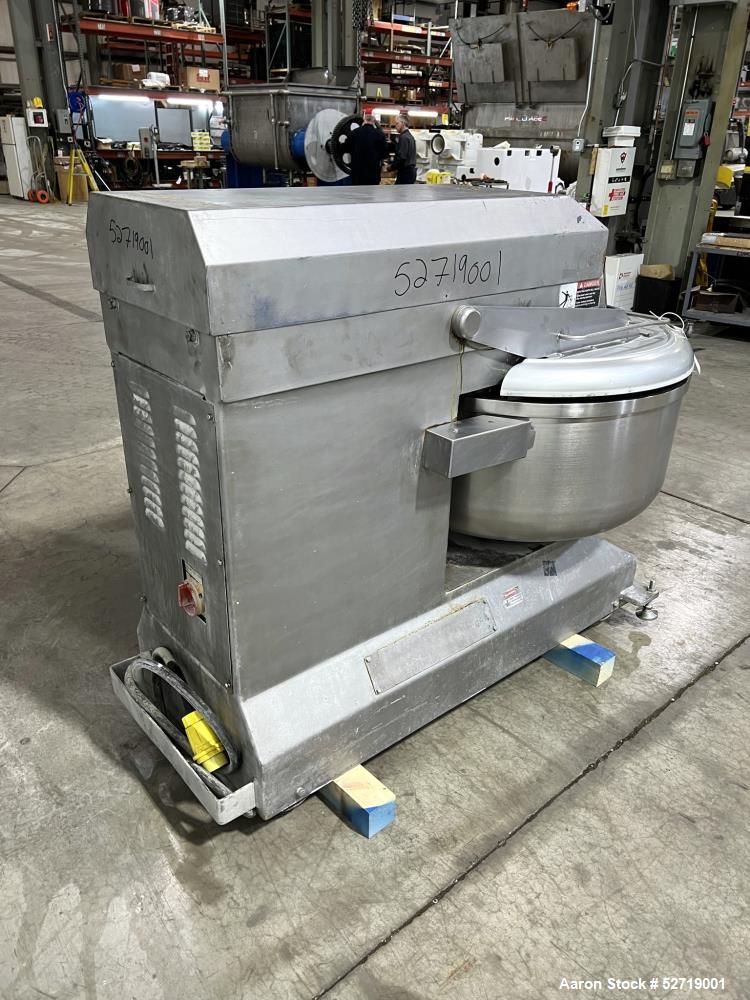 Used Stainless Steel Commercial Bakery Model MSM351.6 Spiral Mixer made by Moline