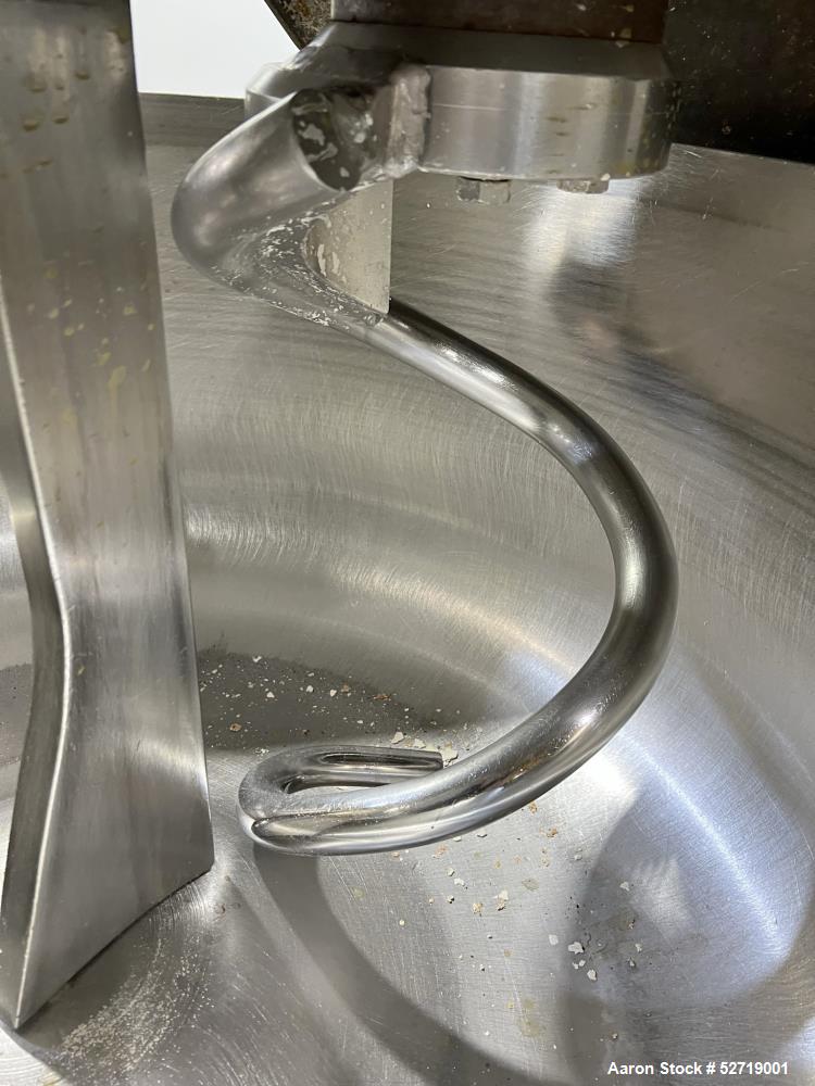 Used Stainless Steel Commercial Bakery Model MSM351.6 Spiral Mixer made by Moline