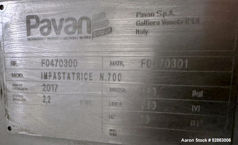 Used-Pavan Pasta Paddle Mixer