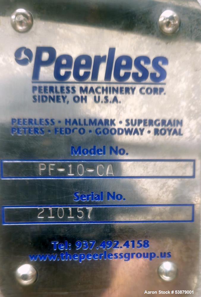 Pre-Owned Peerless Fedco Piston Depositor Model PF10-CA – Refurbished with New Components