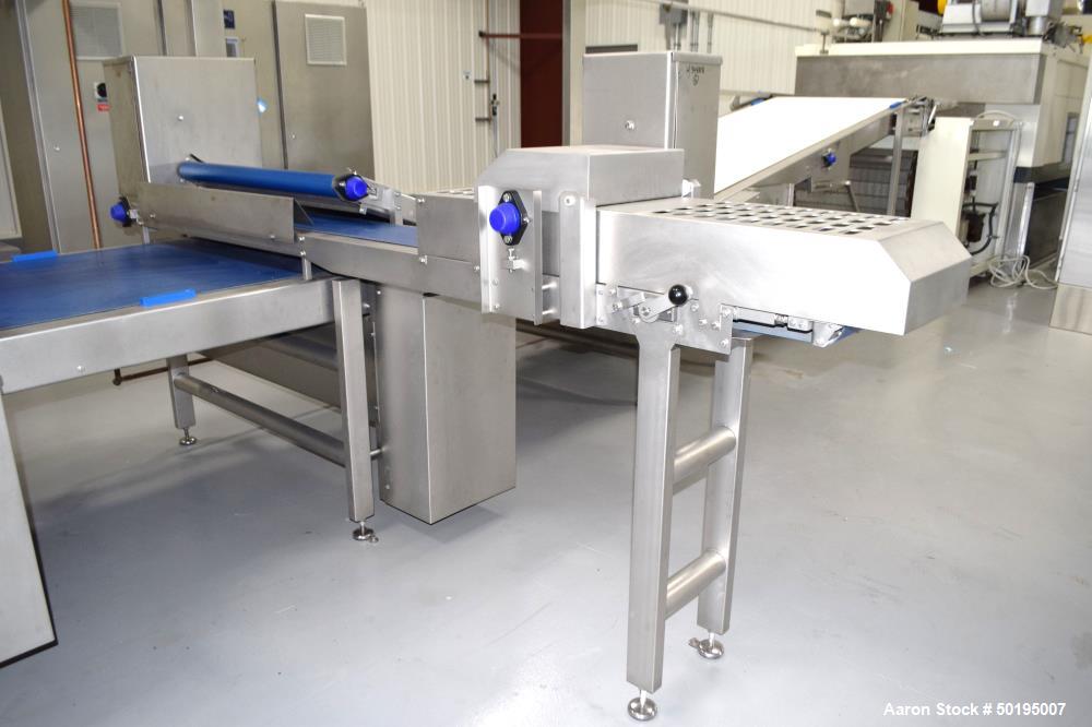 Used-Rademaker Sheeting System For Chips, 1000mm Wide, Serial# 7193, Built 2008. Consisting of: (1) 10" wide x 96" long rubb...