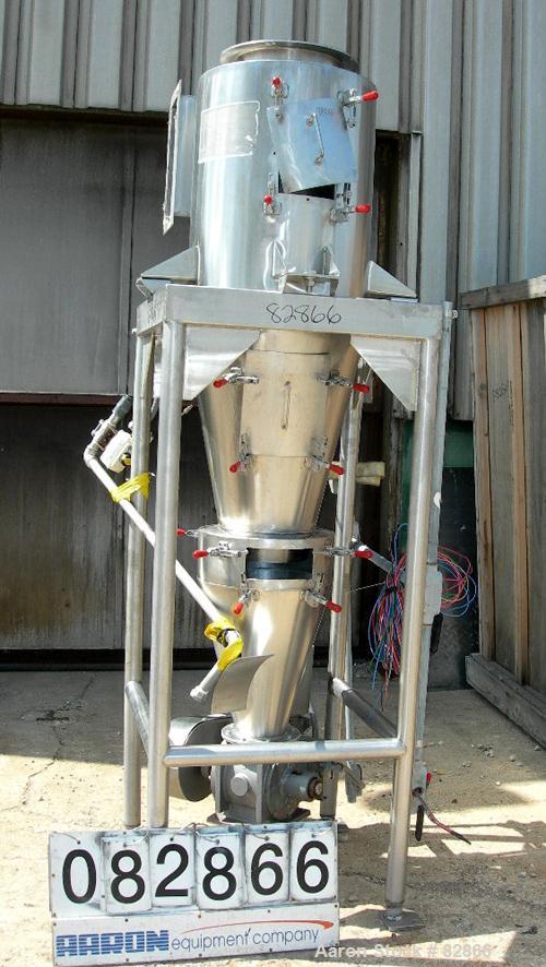 USED: Reyco Systems Water Vac 1 water removal system for the food processing industry, 304 stainless steel. Designed for removal of excess water before freezing, drying or frying. System includes a c...