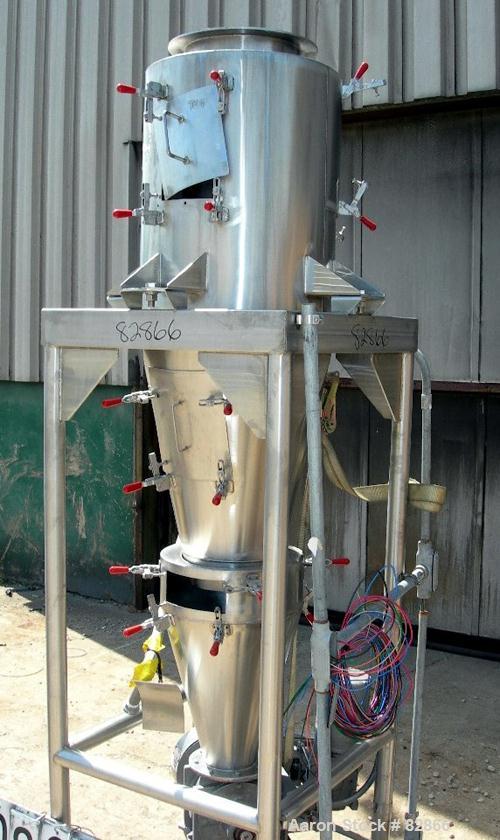 USED: Reyco Systems Water Vac 1 water removal system for the food processing industry, 304 stainless steel. Designed for removal of excess water before freezing, drying or frying. System includes a c...