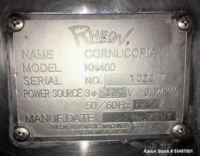 Used Rheon Cornucopia KN 400 Encruster – High-Speed Food Encrusting Machine