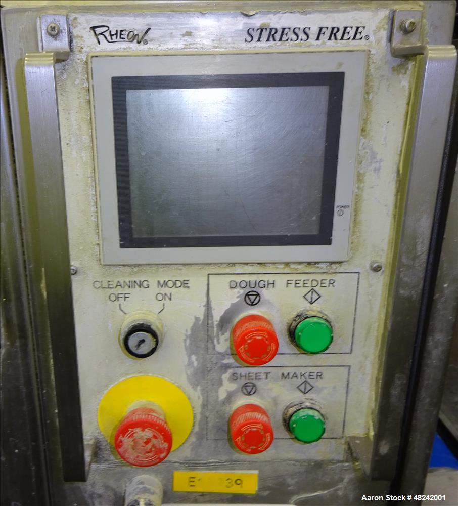 Used Rheon V4 Pizza Dough Sheeting Line.