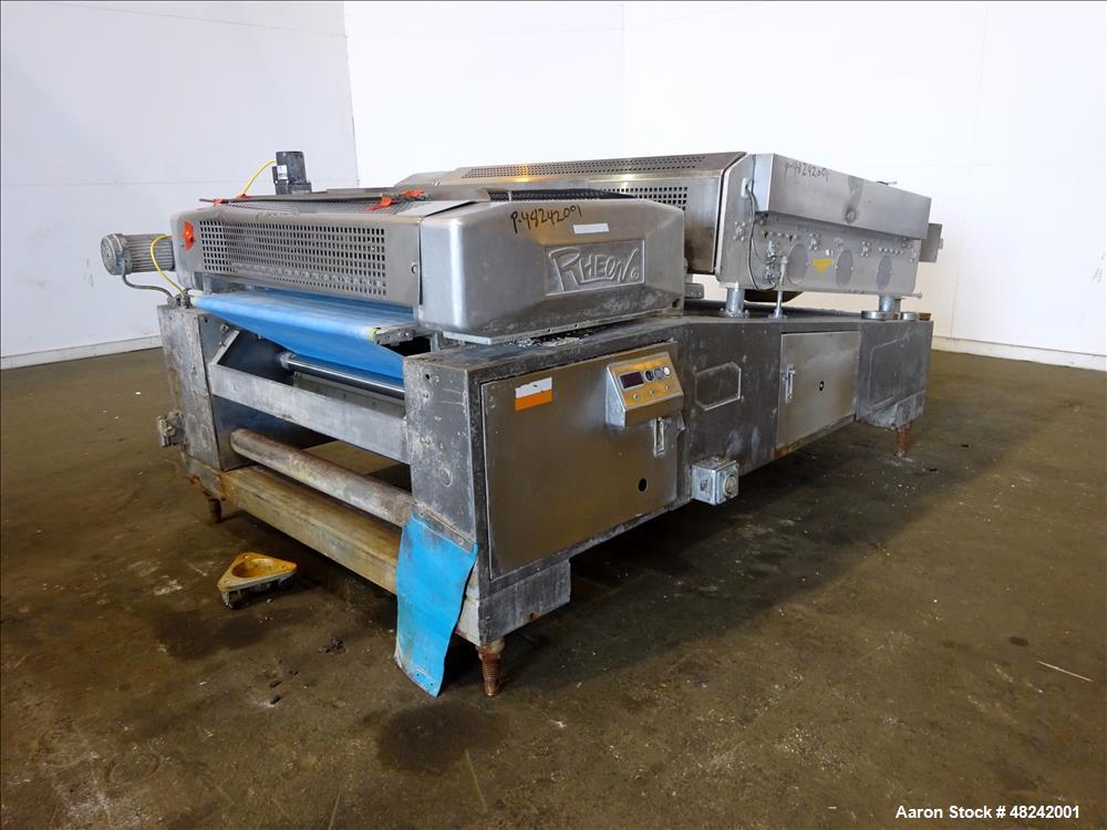 Used Rheon V4 Pizza Dough Sheeting Line.