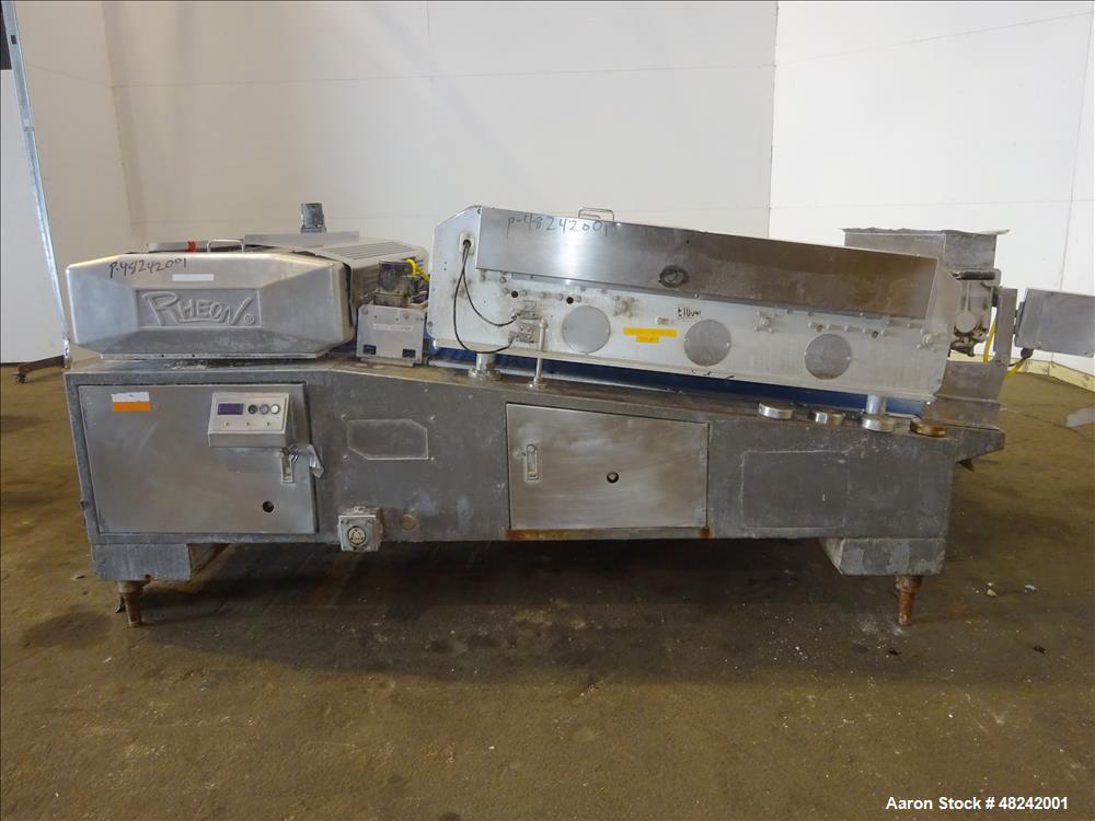 Used Rheon V4 Pizza Dough Sheeting Line.