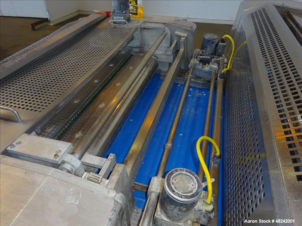 Used Rheon V4 Pizza Dough Sheeting Line.
