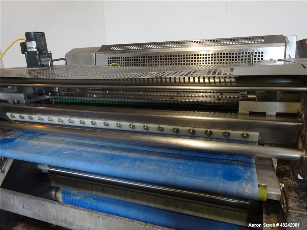 Used Rheon V4 Pizza Dough Sheeting Line.