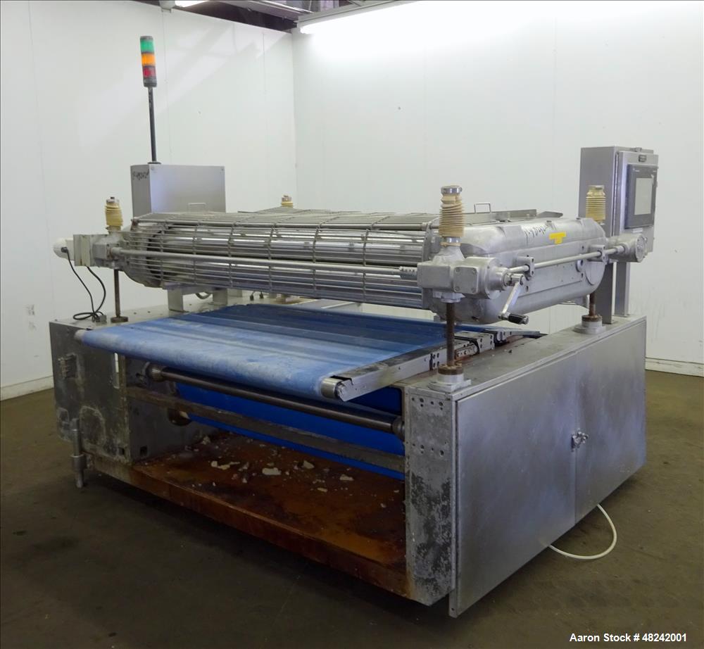 Used Rheon V4 Pizza Dough Sheeting Line.