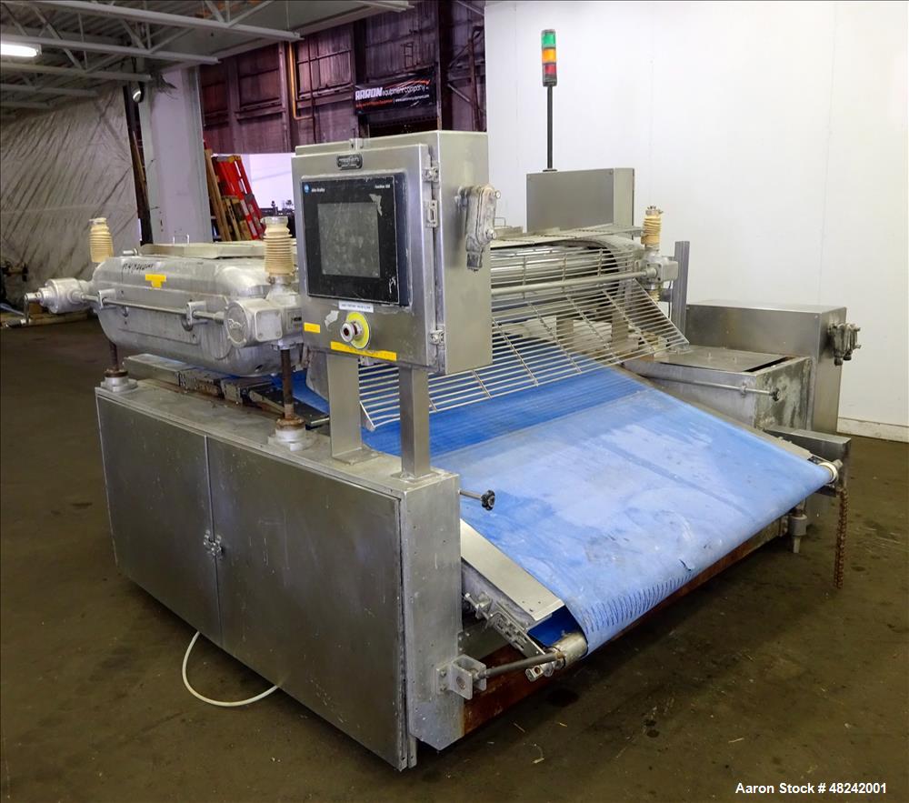 Used Rheon V4 Pizza Dough Sheeting Line.