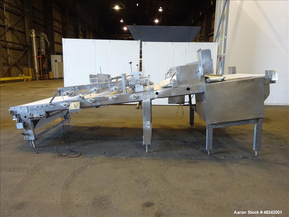 Used Rheon V4 Pizza Dough Sheeting Line.