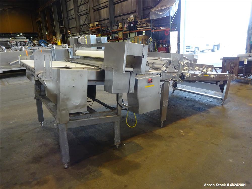 Used Rheon V4 Pizza Dough Sheeting Line.