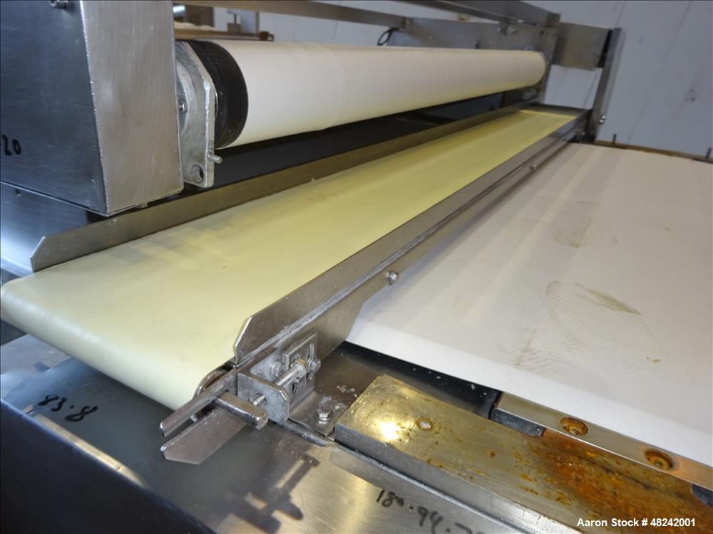 Used Rheon V4 Pizza Dough Sheeting Line.