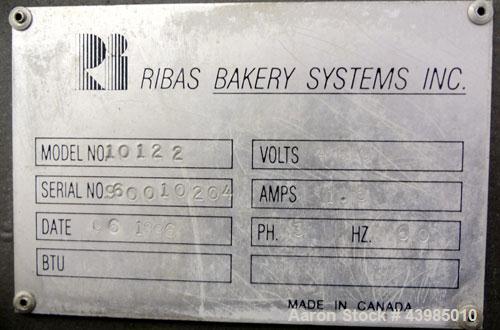 Used Ribas Bakery Systems Vertical Cup Bagel Former, Model 10122