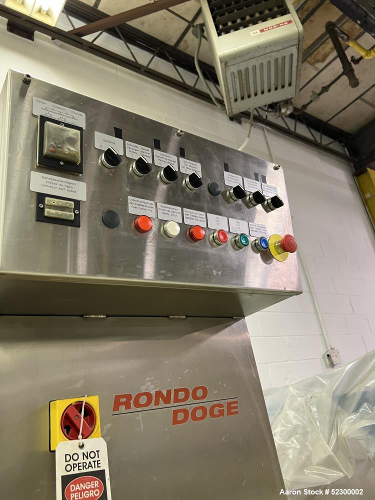 Used-Rondo Doge SPF 602-H Dough Make-Up Line.