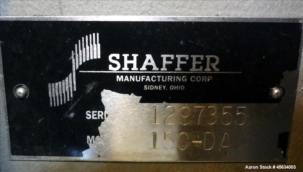 Used Shaffer Bundy Double Arm Dough Mixer, Model 150DA.