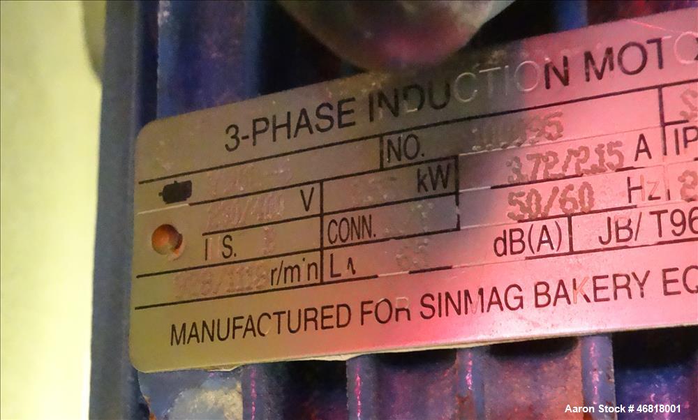 Used- Sinmag Baguette Moulder, Model SM380S, Stainless Steel