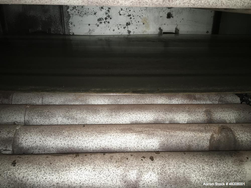 Used 2- Zone Cyclothermic Band Oven. (Believed to be Werner Lahara or APV) Baking chamber divided into two zones with independent temperature adjustment. The oven is 39.5” wide x 50.5” tall x 60’ lon...