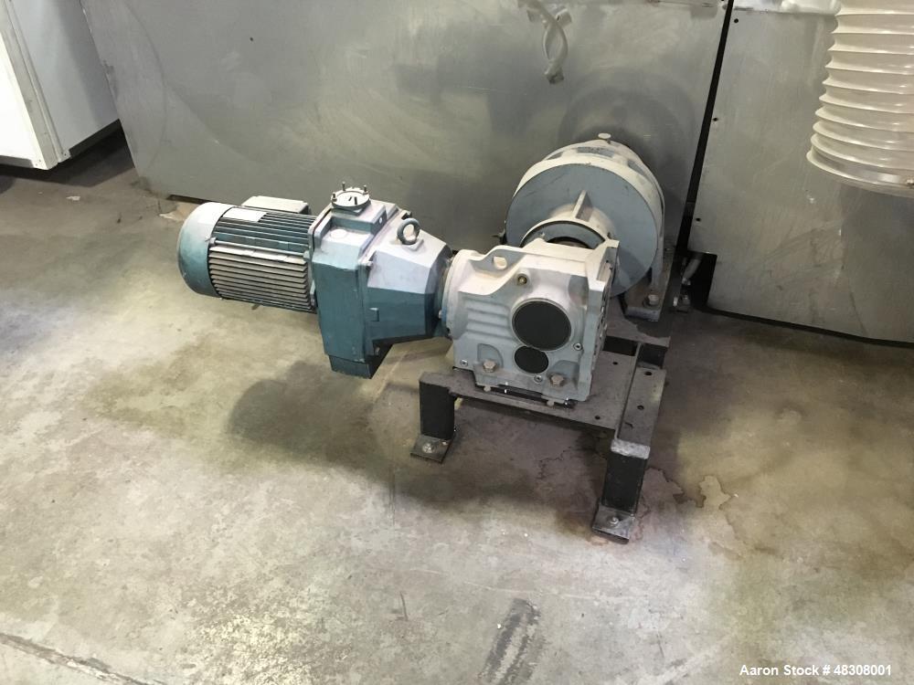 Used 2- Zone Cyclothermic Band Oven. (Believed to be Werner Lahara or APV) Baking chamber divided into two zones with independent temperature adjustment. The oven is 39.5” wide x 50.5” tall x 60’ lon...