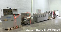 Used- Loynds 300 mm Wide Rolling & Scoring Line. Designed to make chiclets. Consisting of model GFL Dual Twin Screw Extruder...