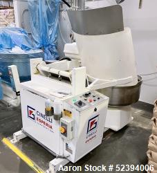 Used- Cinelli Esperia Corp. Spiral Mixer, Model CC-160KG/STL. Hoist deposit system. Approximate 36" diameter bowl. Flour cap...