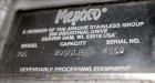 Used Mepaco Dual Auger Feeder, Model 105, 3,000 pound capacity, 304 Stainless Steel. Hopper is 60