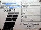 Used Oshikiri Horizontal Mixer, Model HM1000, 304 Stainless Steel.  Approximately 1000 pound (450 kg) dough weight batch size.  Stainless steel dimpled jacketed bowl approximately 42” front to back x...