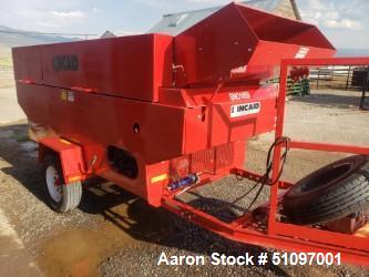 Used Kincade 36" Belt Thrasher. Powered by 10 HP Gasoline Engine.