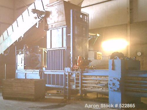Used BOA Recycling Equipment Automatic Baler, approximate 80 tonne force. 2 x 35 kw motors. Four wire. Every day use.