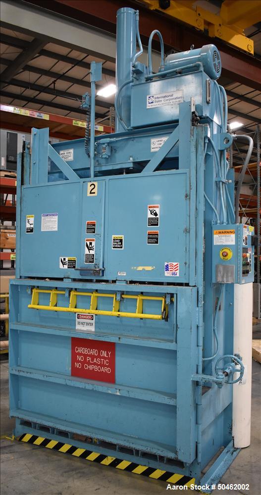 Used- Baler International Corp Industrial Baler, Model IVB606HD