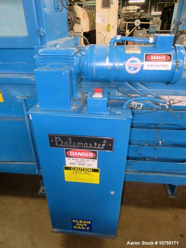 Used Balemaster BB Series Model Q6 Auto-Tie Baler – 30"x36" Bale, 20 HP, 3000 PSI, Touchscreen PLC, 1995