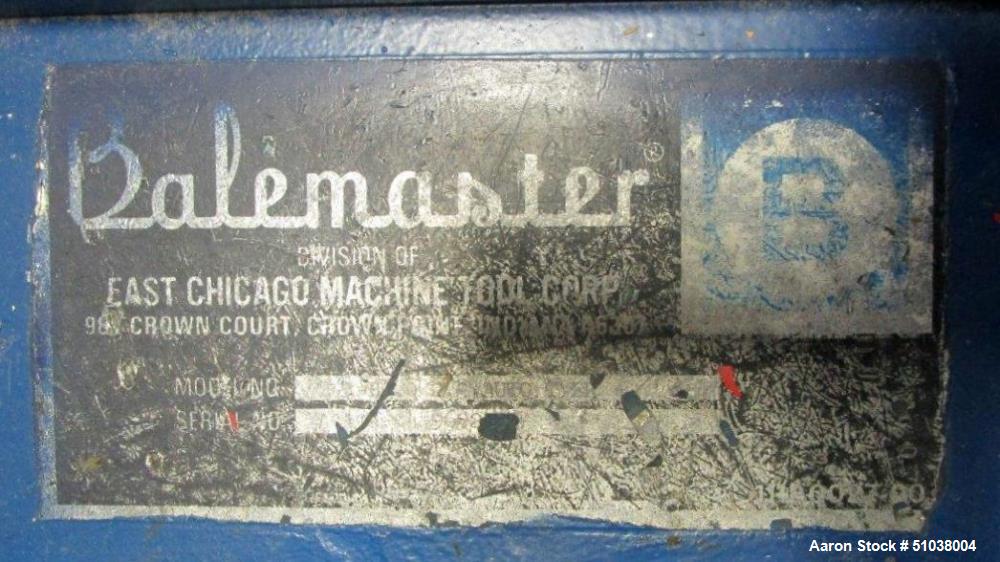 Used Balemaster Horizontal Auto Tie Baler.