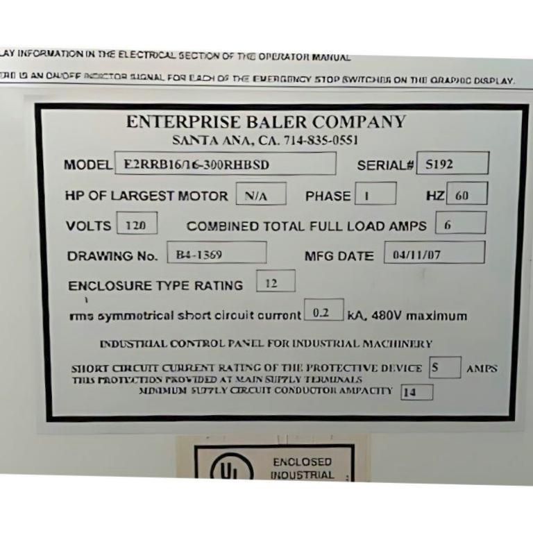 Enterprise 300 HP Baler with Auto Wire Tyer & Conveyor – Heavy-Duty Scrap Baler