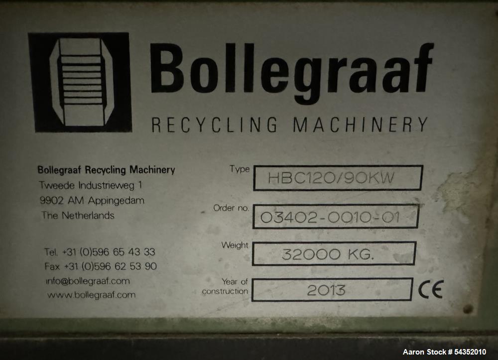 Bollegraaf HBC120 Horizontal Channel Baler – Recycling Baler 90KW