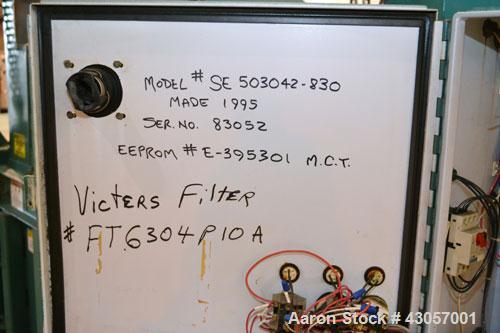 Used Marathon Equipment Closed End Horizontal Side Ejector Baler, Model SE-503042-830, Carbon Steel. Feed chamber 50’’ long x 30’’ wide with hopper. Bale weight up to 1500 pounds. Cycle time 20 secon...
