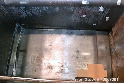 Used Marathon Equipment Closed End Horizontal Side Ejector Baler, Model SE-503042-830, Carbon Steel. Feed chamber 50’’ long x 30’’ wide with hopper. Bale weight up to 1500 pounds. Cycle time 20 secon...