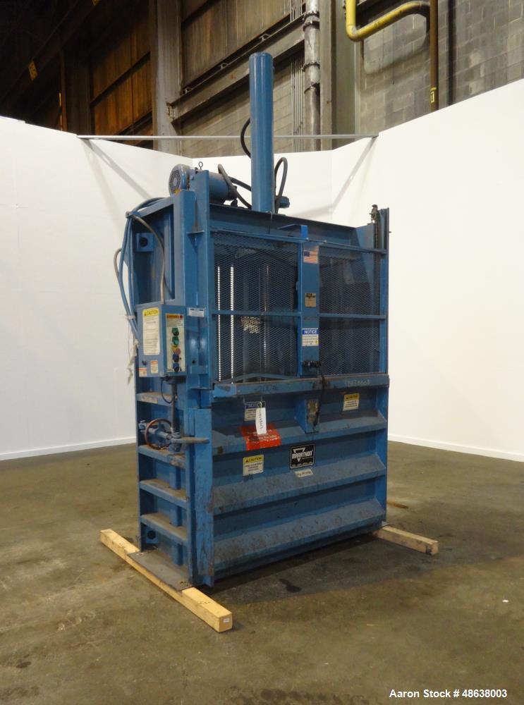 Used Marathon Vertical Baler, Model 6030, Carbon Steel.