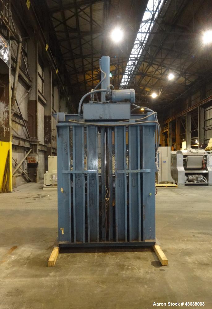 Used Marathon Vertical Baler, Model 6030, Carbon Steel.