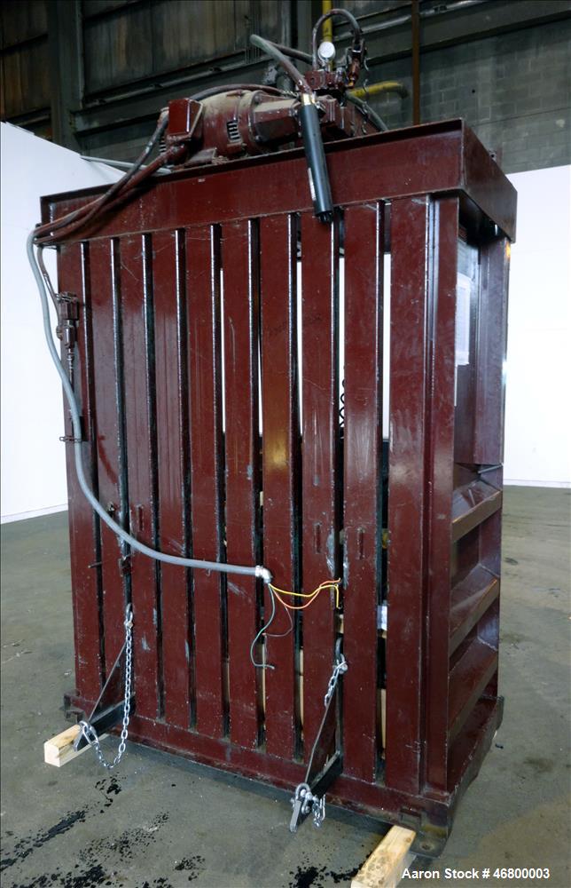 Used Marathon Vertical Baler, Model V-6030 HD, Carbon Steel.