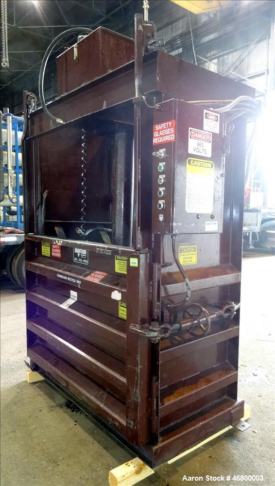 Used Marathon Vertical Baler, Model V-6030 HD, Carbon Steel.